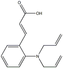 3-{2-[bis(prop-2-en-1-yl)amino]phenyl}prop-2-enoic acid Struktur