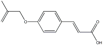 3-{4-[(2-methylprop-2-en-1-yl)oxy]phenyl}prop-2-enoic acid Struktur