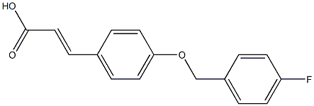 3-{4-[(4-fluorophenyl)methoxy]phenyl}prop-2-enoic acid Struktur