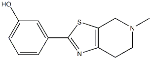 3-{5-methyl-4H,5H,6H,7H-pyrido[4,3-d][1,3]thiazol-2-yl}phenol Struktur