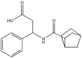 3-{bicyclo[2.2.1]heptan-2-ylformamido}-3-phenylpropanoic acid Struktur