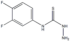 3-amino-1-(3,4-difluorophenyl)thiourea Struktur