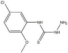 3-amino-1-(5-chloro-2-methoxyphenyl)thiourea Struktur