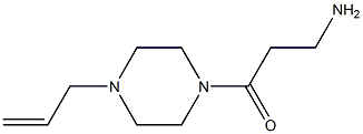 3-amino-1-[4-(prop-2-en-1-yl)piperazin-1-yl]propan-1-one Struktur