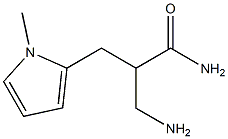 3-amino-2-[(1-methyl-1H-pyrrol-2-yl)methyl]propanamide Struktur