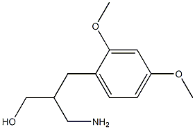 3-amino-2-[(2,4-dimethoxyphenyl)methyl]propan-1-ol Struktur