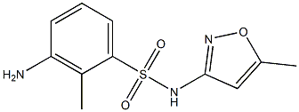 3-amino-2-methyl-N-(5-methyl-1,2-oxazol-3-yl)benzene-1-sulfonamide Struktur