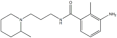 3-amino-2-methyl-N-[3-(2-methylpiperidin-1-yl)propyl]benzamide Struktur