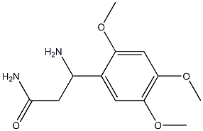 3-amino-3-(2,4,5-trimethoxyphenyl)propanamide Struktur