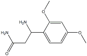 3-amino-3-(2,4-dimethoxyphenyl)propanamide Struktur