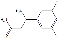 3-amino-3-(3,5-dimethoxyphenyl)propanamide Struktur