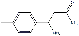 3-amino-3-(4-methylphenyl)propanamide Struktur