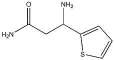 3-amino-3-(thiophen-2-yl)propanamide Struktur