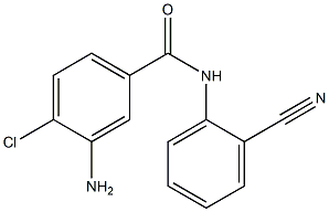 3-amino-4-chloro-N-(2-cyanophenyl)benzamide Struktur