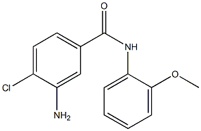 3-amino-4-chloro-N-(2-methoxyphenyl)benzamide Struktur