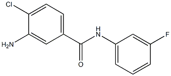 3-amino-4-chloro-N-(3-fluorophenyl)benzamide Struktur