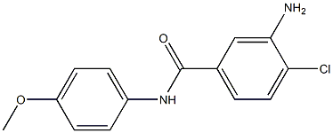 3-amino-4-chloro-N-(4-methoxyphenyl)benzamide Struktur