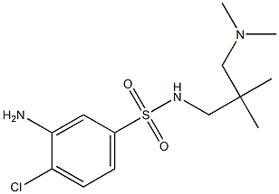 3-amino-4-chloro-N-{2-[(dimethylamino)methyl]-2-methylpropyl}benzene-1-sulfonamide Struktur