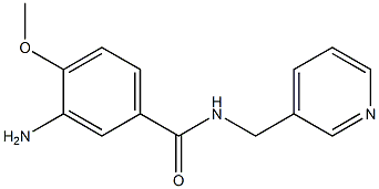 3-amino-4-methoxy-N-(pyridin-3-ylmethyl)benzamide Struktur