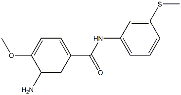 3-amino-4-methoxy-N-[3-(methylsulfanyl)phenyl]benzamide Struktur