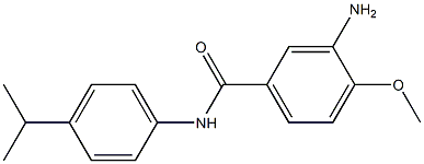 3-amino-4-methoxy-N-[4-(propan-2-yl)phenyl]benzamide Struktur