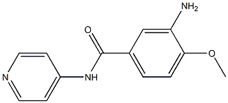 3-amino-4-methoxy-N-pyridin-4-ylbenzamide Struktur