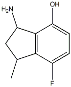 3-amino-7-fluoro-1-methylindan-4-ol Struktur