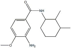 3-amino-N-(2,3-dimethylcyclohexyl)-4-methoxybenzamide Struktur