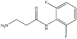 3-amino-N-(2,6-difluorophenyl)propanamide Struktur