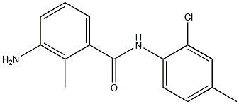 3-amino-N-(2-chloro-4-methylphenyl)-2-methylbenzamide Struktur