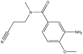 3-amino-N-(2-cyanoethyl)-4-methoxy-N-methylbenzamide Struktur