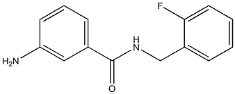 3-amino-N-(2-fluorobenzyl)benzamide Struktur