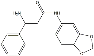 3-amino-N-(2H-1,3-benzodioxol-5-yl)-3-phenylpropanamide Struktur