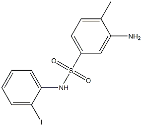 3-amino-N-(2-iodophenyl)-4-methylbenzene-1-sulfonamide Struktur