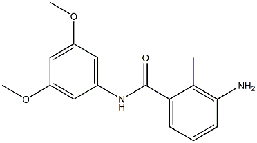 3-amino-N-(3,5-dimethoxyphenyl)-2-methylbenzamide Struktur