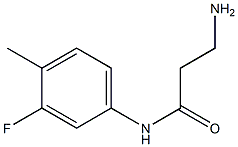 3-amino-N-(3-fluoro-4-methylphenyl)propanamide Struktur