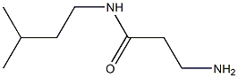 3-amino-N-(3-methylbutyl)propanamide Struktur