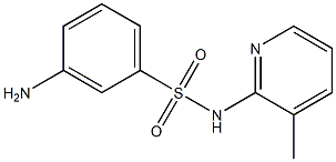 3-amino-N-(3-methylpyridin-2-yl)benzene-1-sulfonamide Struktur