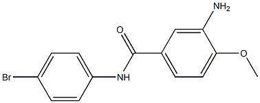 3-amino-N-(4-bromophenyl)-4-methoxybenzamide Struktur