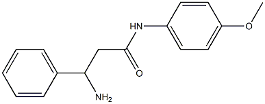 3-amino-N-(4-methoxyphenyl)-3-phenylpropanamide Struktur