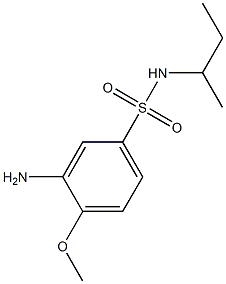 3-amino-N-(butan-2-yl)-4-methoxybenzene-1-sulfonamide Struktur