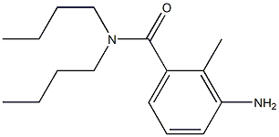 3-amino-N,N-dibutyl-2-methylbenzamide Struktur