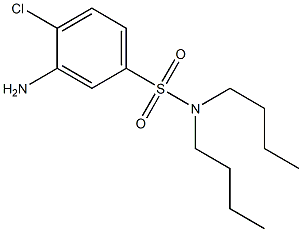 3-amino-N,N-dibutyl-4-chlorobenzene-1-sulfonamide Struktur