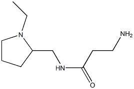 3-amino-N-[(1-ethylpyrrolidin-2-yl)methyl]propanamide Struktur