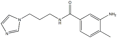 3-amino-N-[3-(1H-imidazol-1-yl)propyl]-4-methylbenzamide Struktur