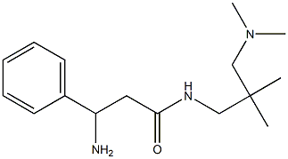 3-amino-N-[3-(dimethylamino)-2,2-dimethylpropyl]-3-phenylpropanamide Struktur