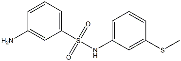 3-amino-N-[3-(methylsulfanyl)phenyl]benzene-1-sulfonamide Struktur