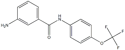 3-amino-N-[4-(trifluoromethoxy)phenyl]benzamide Struktur