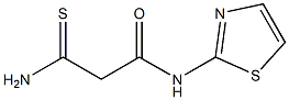 3-amino-N-1,3-thiazol-2-yl-3-thioxopropanamide Struktur