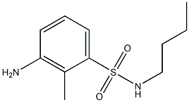 3-amino-N-butyl-2-methylbenzene-1-sulfonamide Struktur